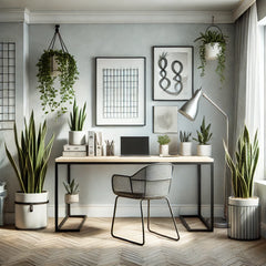 TV ROOM WITH NICE PLANTS