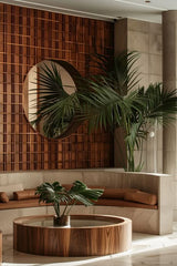 Modern Luxury with a Botanical Touch,appartment lobby