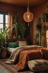 A guest room with plants feels alive, inviting, and refreshingly serene