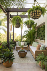 FRONT PORCH DECOR,The hotel porch greets guests with quiet charm