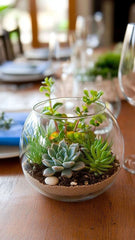 Bring life to your dining table with a touch of greenery