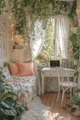 WELCOME TO MY HAPPY PLACE,daughter room,15 X 15,A Room Full of Green & Dreams