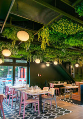 CAFE DESIGN,Enhancing Café Interiors with Greenery