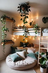 Bring life and tranquility to your bedroom with the gentle touch of plants