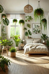 "Flowers in her room, dreams in her heart."