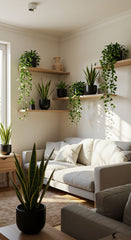 Let your living room breathe. A tall Areca Palm softens corners,