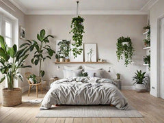 Turn your bedroom into a calm, green escape with the beauty of indoor plants.
