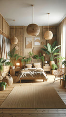 Let your bedroom bloom with peace and freshness by adding beautiful indoor plants.