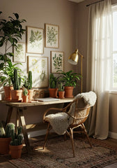 A daughter’s room is a space of dreams, laughter, and gentle growth — just like the plants that fill it.