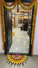 Diwali Decoration of Flowers – a timeless way to welcome light and joy! Strings of marigold,