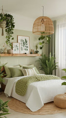 BED ROOM WITH GREENERY, A Touch of Nature, A Touch of Romance