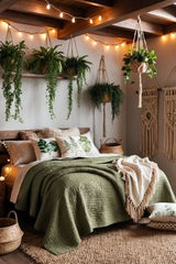 CURATED CORNER OF LUSH LIVING,25 X 25,A Cozy Escape for Rest and Rejuvenation