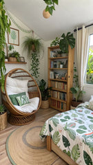Create a calm and restful retreat in your bedroom with the gentle presence of indoor plants.