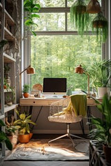 CUTIVATING CALM,ONE PLANT AT A TIME,15 X 15,STUDY ROOM,A Thoughtful Blend of Comfort and Concentration