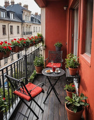BALCONY WITH FLOWERS,A Touch of Zen:
