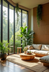 A Green Sanctuary of Comfort,LIVING ROOM