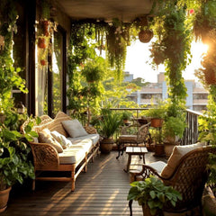 turn your balcony into a green escape where nature meets fresh air