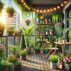 BALCONY WITH LOTS OF GREENERY,Cozy Green Haven