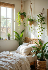 Energetic and refreshing, the son’s room blooms with life through vibrant indoor plants