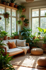 Bring a refreshing charm to your living room with the graceful presence of indoor PLANTS