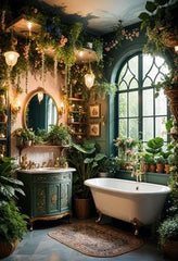 A Bright and Airy Plant Haven,BATHROOM