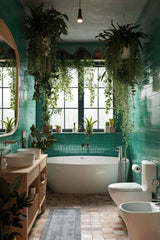 A Luxurious Green Spa,BATHROOM