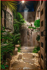 A Cozy Rustic Jungle,BATHROOM