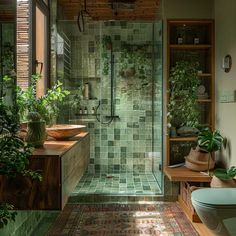 A Luxurious Green Spa,BATHR0OM