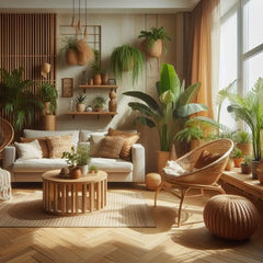 "The living room is the heart of the home, and when filled with plants, itbecomes a living, breathing