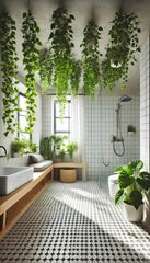 A Zen-Inspired Green Retreat,BATHROOM