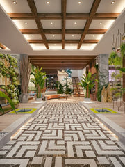 A Stylish and Lush Entrance