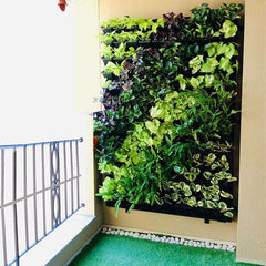 Green Wall for One Side Closed Balcony Garden