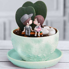 DIY Lovely Heart Plants for Better Half - Miniature Garden