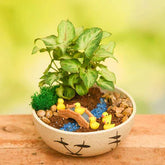 DIY River Crossing Ducklings - Miniature Garden