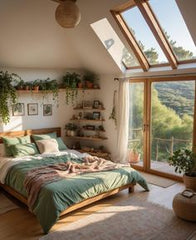 MAXIMIZE NATURAL LIGHT FOR A BRIGHTER AIRIER FEET,bed room
