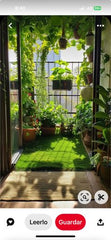 SMALL BALCONY WITH GREEN GRASS
