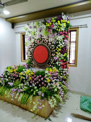 A Divine Floral Haven for Ganpati