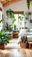 BEAUTIFUL BEDROOM WITH GREENERY