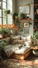ENJOY WITH FLOWERS AND BED,A Peaceful Green Retreat 25 x 25