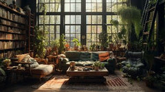 NATURAL DECOR FOR VIBRANT LIVING ROOM