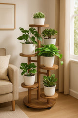 ARTICRAFT TRENDY Trellis Plant Support Metal Stands for Climbing Plants, Home Garden | Pack of 2 (7 * 7 * 24 inch BLACK, 2) and Plant Stakes BLACK