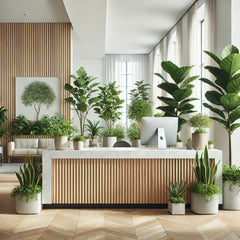 RECEPTION AREA WITH STUNNING INDOOR PLANTS