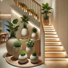 NICE BEAUTY UNDER STAIRS,A Grand Ascent of Elegance