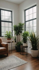 NICE SETTING FOR LIVING ROOM,HERE PLANTS GETTING SUNLIGHT