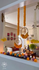 Celebrate Diwali with the elegance of plant-inspired hanging décor that brings joy and tradition together.ANGING FOR DIWALI