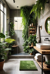 Bring life into your bathroom with the gentle touch of greenery