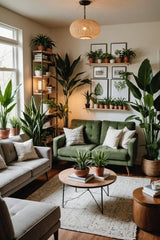 A Modern Jungle Indoors,LIVING ROOM