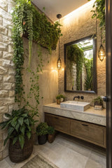 Luxury Bathroom with Plants