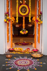 DIWALI decorations glow brighter when blended with the beauty of plants and nature
