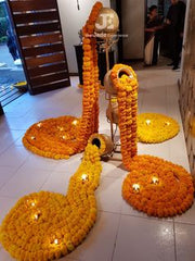 decorations with flowers and plants can brighten every corner.